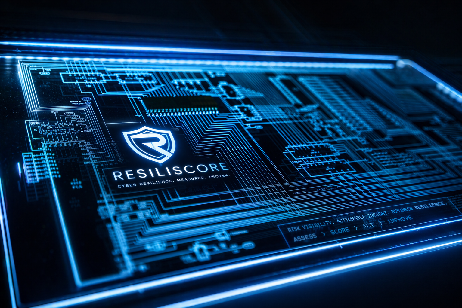 Resiliscore report and cyber resilience visual